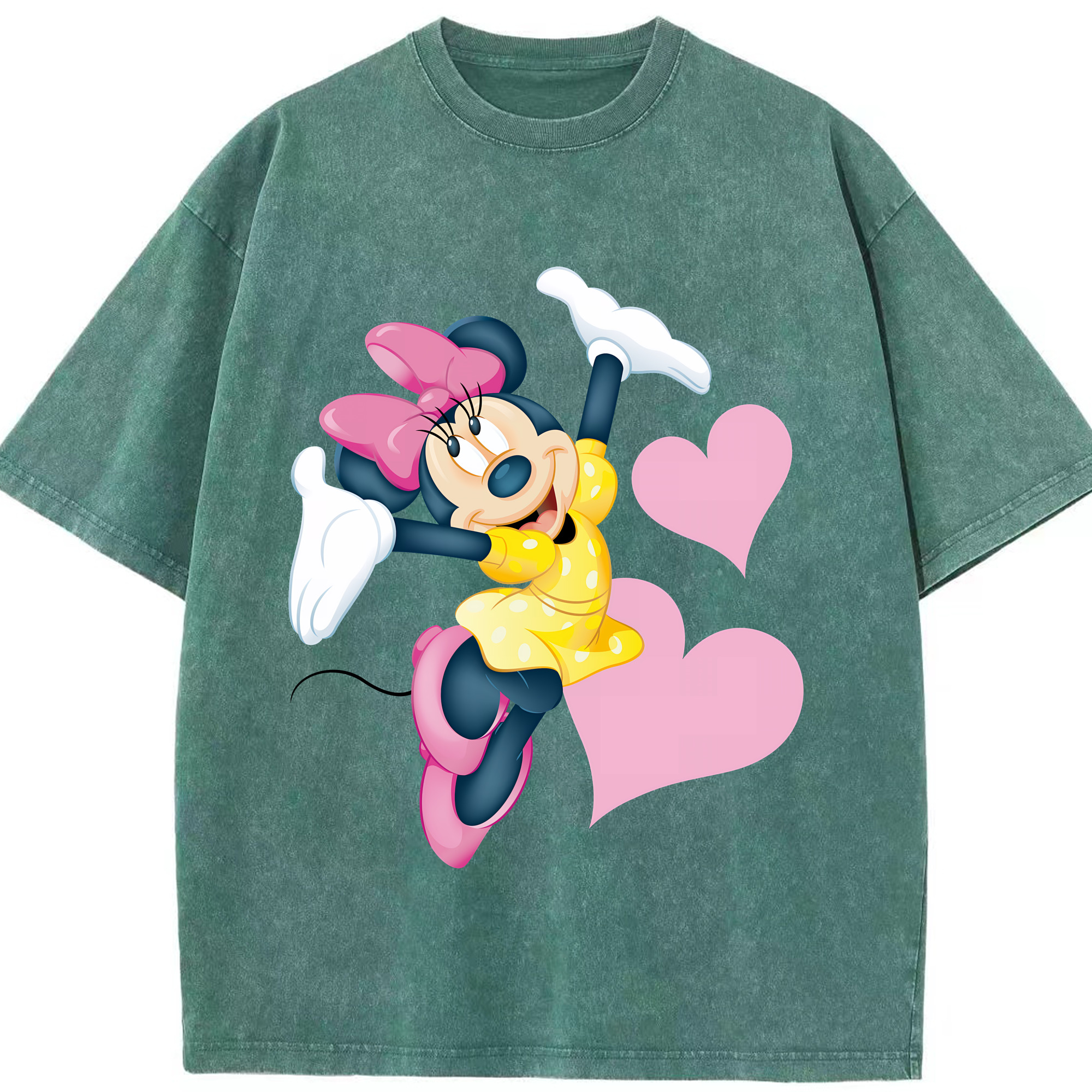 （画像用） ミッキーマウス Mickey Mouse 綿100% ヴィンテージ風 半袖Tシャツ（フロントプリント）